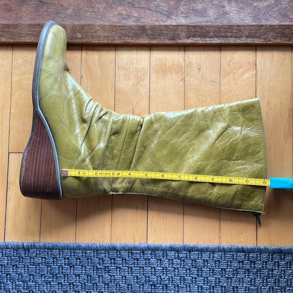 Miz Moos Green Leather Casablanca size 39 calf height boots - Picture 16 of 16